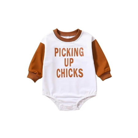 Fayueye Infant Baby Girls Boys Romper Letter Print Contrast Color Long Sleeve Round Neck Jumpsuits Autumn Winter Bodysuits
Fayueye Infant Baby Girls Boys Romper Letter Print Contrast Color Long Sleeve Round Neck Jumpsuits Autumn Winter Bodysuits