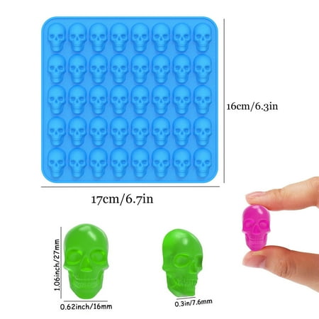 LINMOUA Silicone Candy Molds Jelly Pudding Mould Mini Chocolate Molds with 1 Dropper for Halloween Candy Chocolate
LINMOUA Silicone Candy Molds Jelly Pudding Mould Mini Chocolate Molds with 1 Dropper for Halloween Candy Chocolate