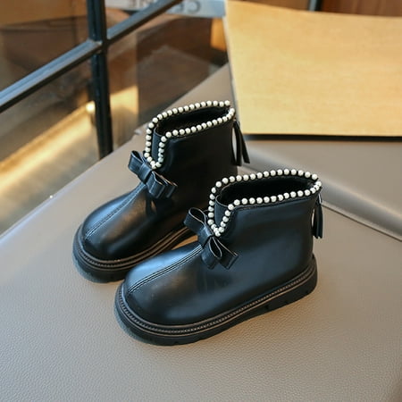 RUICUW Toddler Boots Girls Princess Boots Chic Mid Calf Boots Zipper Autumn Winter Pearl Bow Warm Outdoor 3.5-4 Years
RUICUW Toddler Boots Girls Princess Boots Chic Mid Calf Boots Zipper Autumn Winter Pearl Bow Warm Outdoor 3.5-4 Years