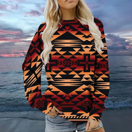 Zedker Womens Winter Clothes Sweatshirts for Women 2022 Women Autumn and Winter Casual Folk-Custom Printed Crew Neck Long Sleeve Pullover Blouse Sweatshirt Tops
Zedker Womens Winter Clothes Sweatshirts for Women 2022 Women Autumn and Winter Casual Folk-Custom Printed Crew Neck Long Sleeve Pullover Blouse Sweatshirt Tops