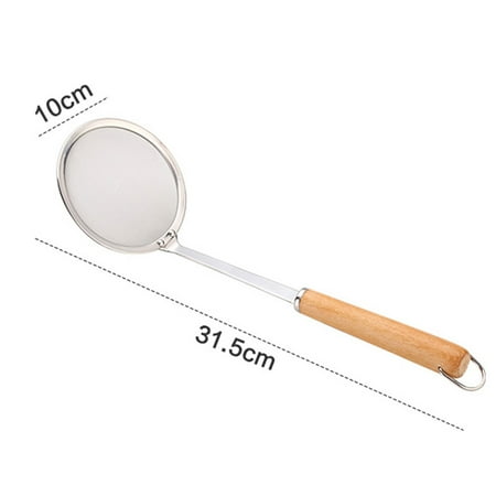 Bigstone Wooden Handle Stainless Steel Filter Flour Sieve Colander Spoon Kitchen Cookware
Bigstone Wooden Handle Stainless Steel Filter Flour Sieve Colander Spoon Kitchen Cookware