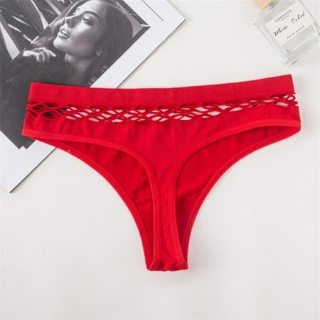 Elaydool Womens Hollow Out Thong High Waist Panties Female Comfort Breathable Solid Color Underwear
Elaydool Womens Hollow Out Thong High Waist Panties Female Comfort Breathable Solid Color Underwear
