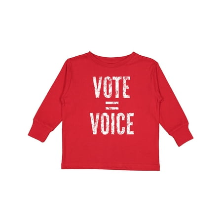 Inktastic Vote Equals Voice Distressed White Text Gift Toddler Boy or Toddler Girl Long Sleeve T-Shirt
Inktastic Vote Equals Voice Distressed White Text Gift Toddler Boy or Toddler Girl Long Sleeve T-Shirt