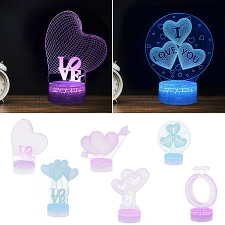 MIARHB Love 3D Night Light Valentine s Day Gift LED Colorful Gradient Remote Control Night Light
MIARHB Love 3D Night Light Valentine s Day Gift LED Colorful Gradient Remote Control Night Light