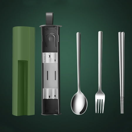 Kohagoki New Portable Cutlery Set High Quality Stainless Steel Tableware Set Fork Spoon Chopstick Camping Travel Flatware Set With Box
Kohagoki New Portable Cutlery Set High Quality Stainless Steel Tableware Set Fork Spoon Chopstick Camping Travel Flatware Set With Box