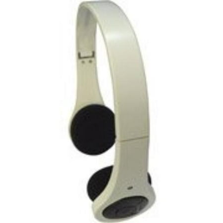 Inland Foldable Bluetooth Headset With Built In Microphone - White - Stereo - White - Wireless - Bluetooth - 32.8 Ft - Over-the-head - Binaural - Supra-aural (87082)
