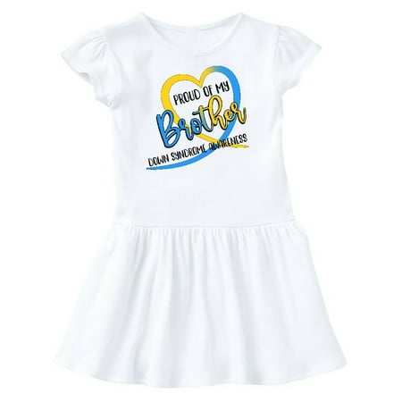 Inktastic Proud of my Brother Down Syndrome Awareness Heart Ribbon Gift Toddler Girl Dress
Inktastic Proud of my Brother Down Syndrome Awareness Heart Ribbon Gift Toddler Girl Dress
