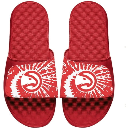 Youth ISlide Red Atlanta Hawks Tie Dye Slide Sandals