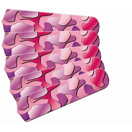 Urban Hot Pink Camo 52 In. Ceiling Fan Blades Only
