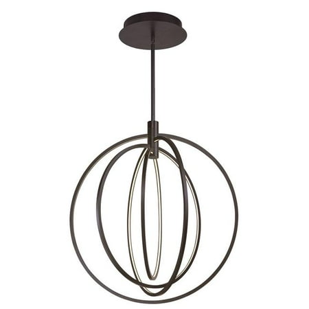ET2 E24048-BZ Concentric LED Bronze Pendant Ceiling Light