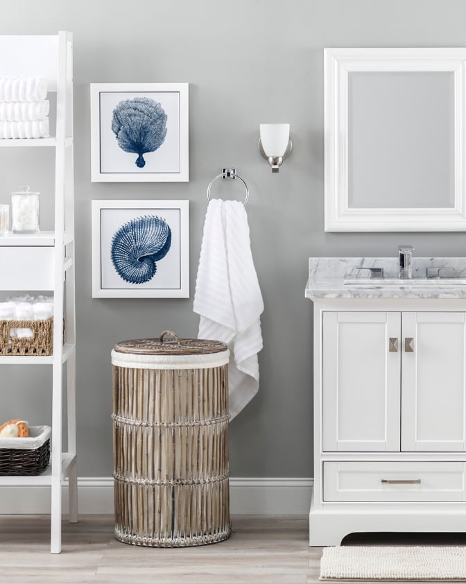 A coastal bathroom.
