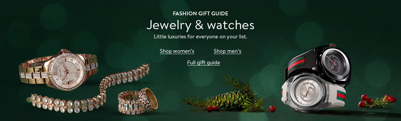 fashion gift guide: jewelry and watches. shop women"s.