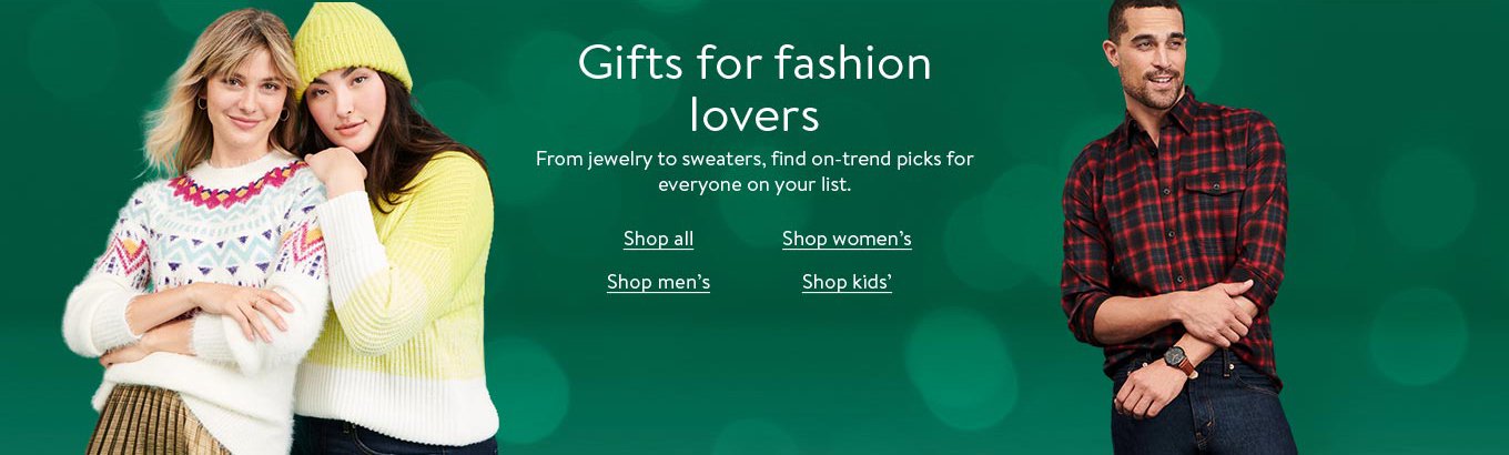 Gifts for fashion lovers. Shop all. Shop women’s. Shop men’s. Shop kids. Gifts for fashion lovers. Shop all. Shop women’s. Shop men’s. Shop kids.