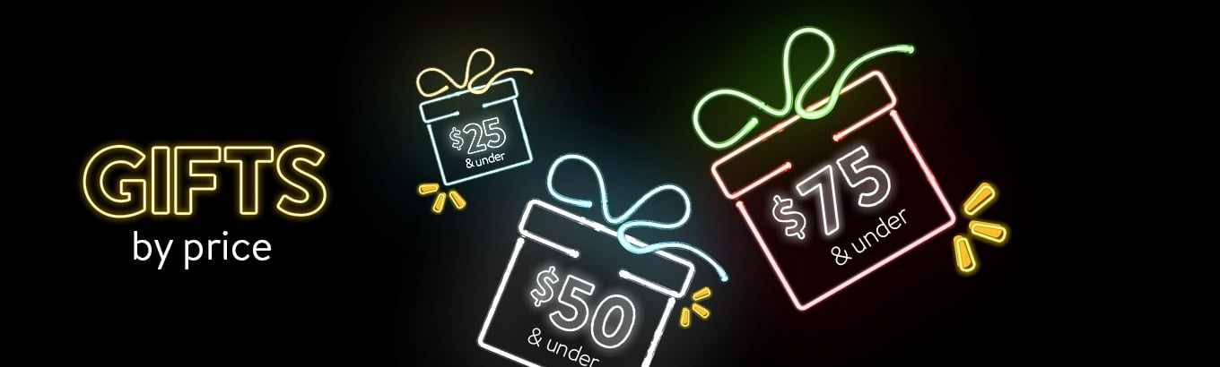 Gifts by price. Shop tiny delights to big surprises.