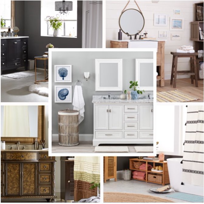 Five chic bathroom ideas.