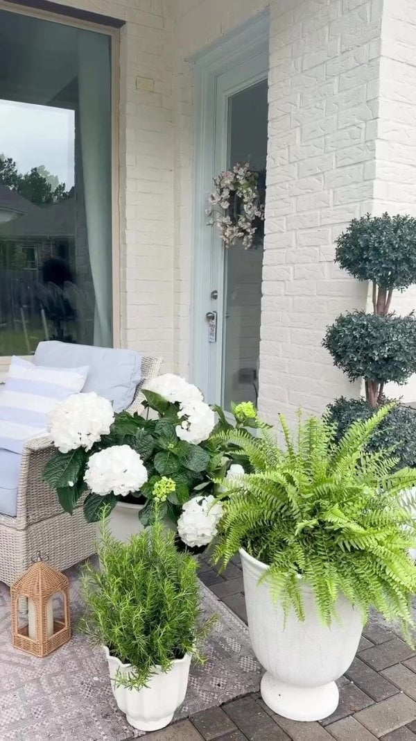 Better Homes & Gardens 14inch Hawthorn Planter Gypsum with Modern