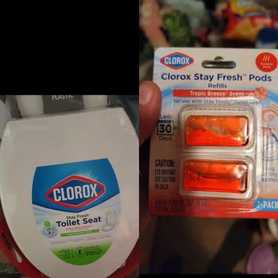 Clorox Stay Fresh Pods Toilet Seat Refills 2-Pack, Tropic Breeze