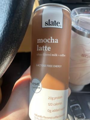 12 pack) Slate Milk Mocha Latte, High Protein Iced Coffee, 20g