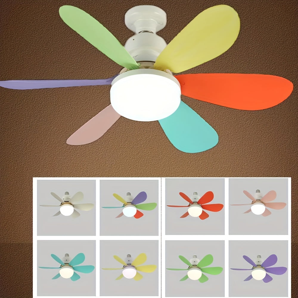 Pcs Screw Socket Fan E E Base Ceiling Fans With Lights And