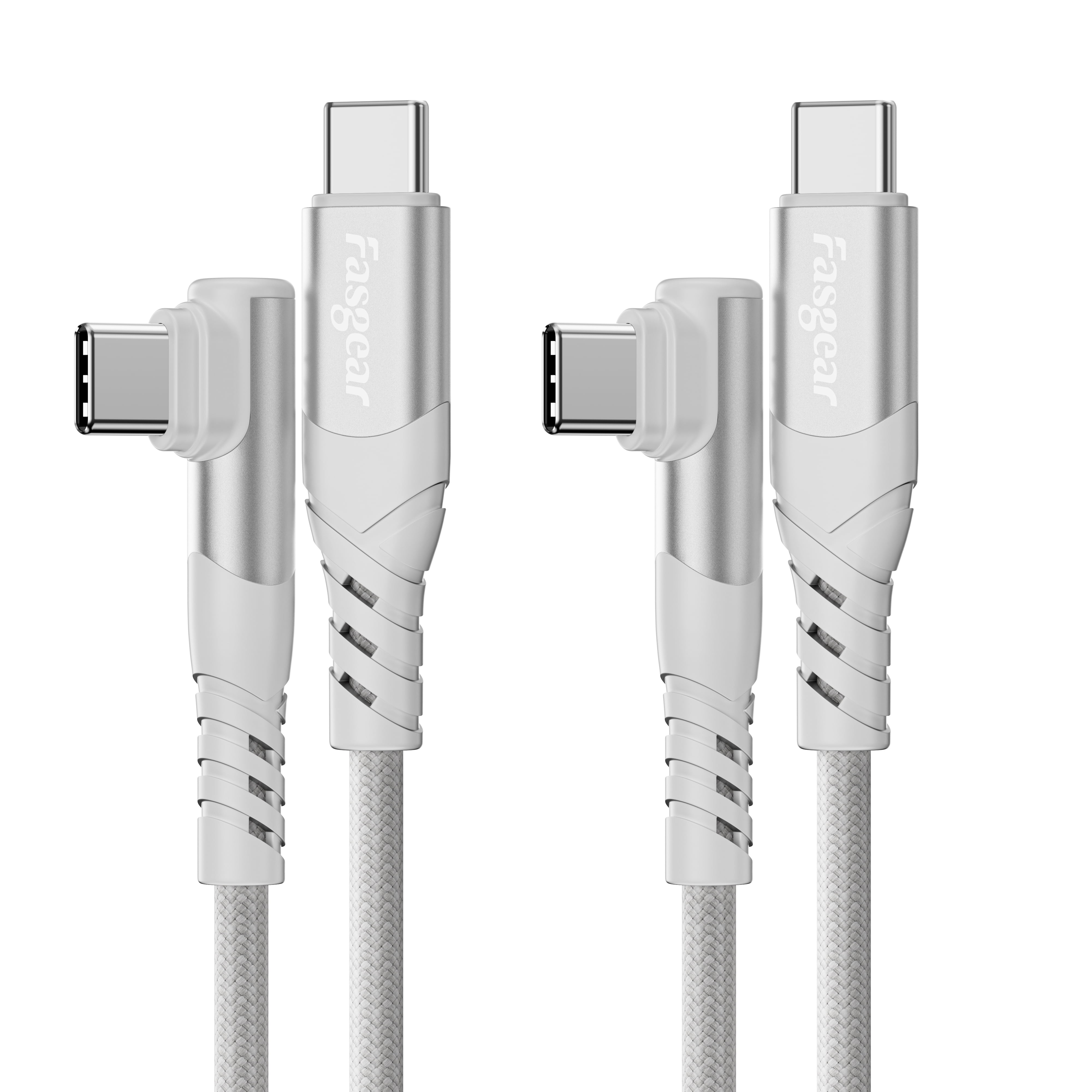 100W USB C To USB C Cable 2 Pack 10ft Fasgear USB 2 0 Type C To Type