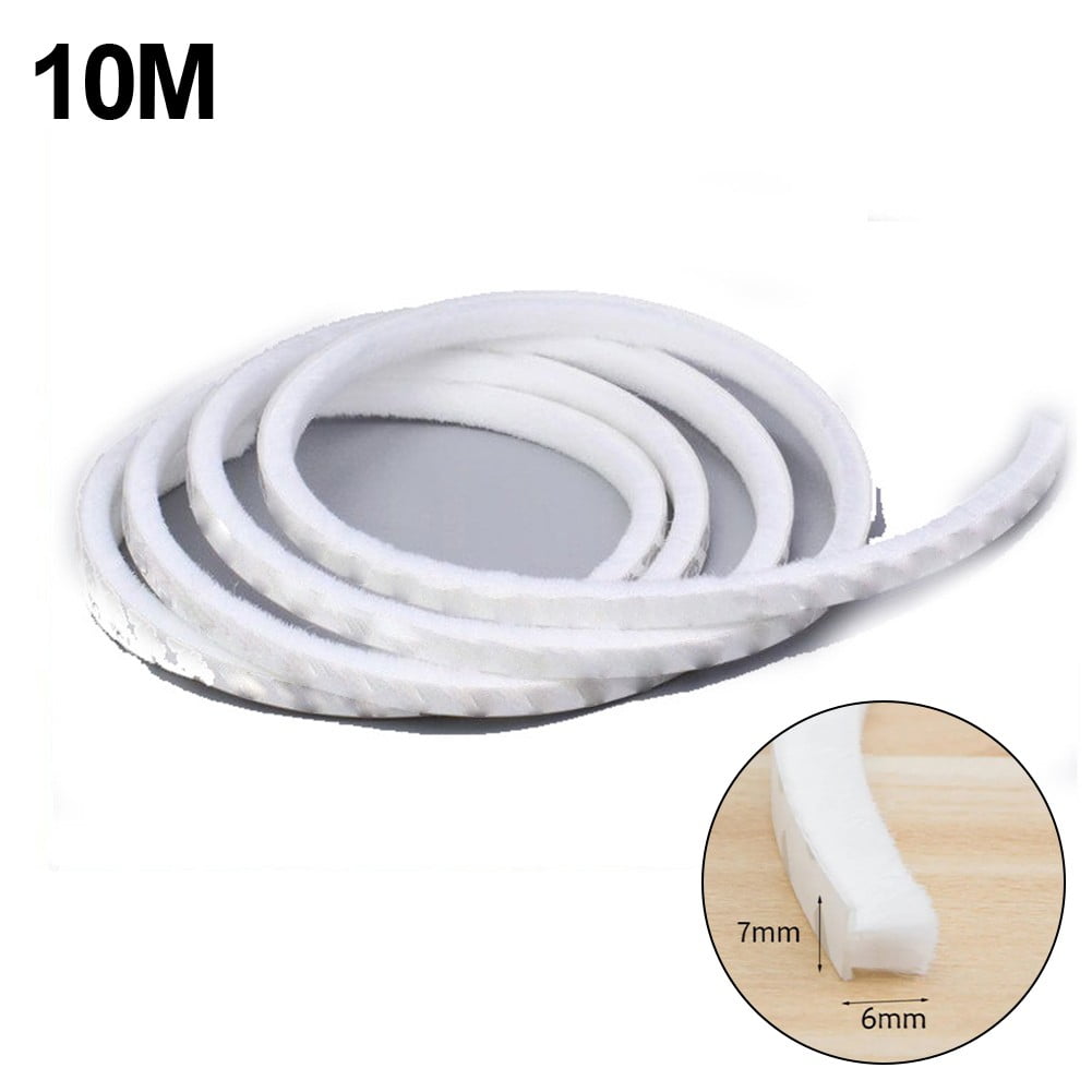 10M Brush Strip Self Adhesive Door Sealing Strip Windproof Dust Sound