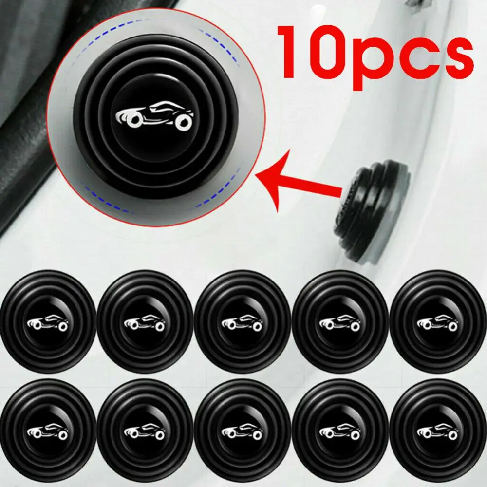 10Pcs Shock Absorber Silicone Protection Sticker Universal Pad Car Door