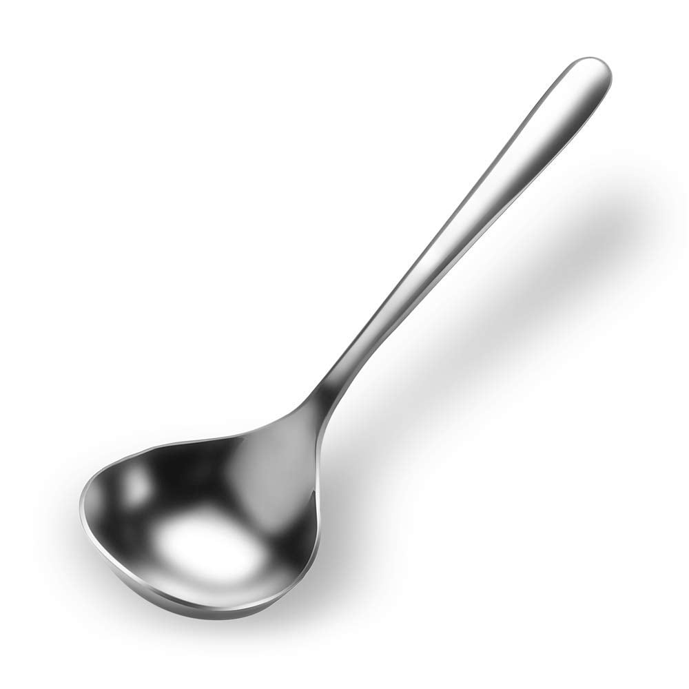 Stainless Steel Heavy Duty Deep Soup Spoon Large Serving Spoon