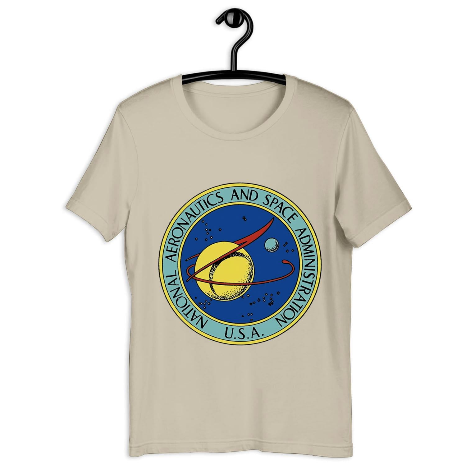 Ustee Unisex T Shirt Nasa Retro Logo Seal Vintage Retro Funny Gift