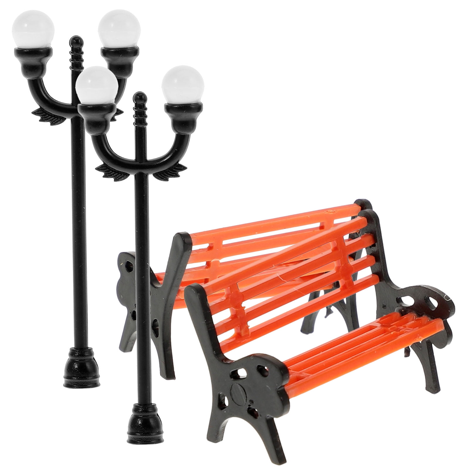 Sets Mini Park Chair Road Bench Decorations Table Walmart