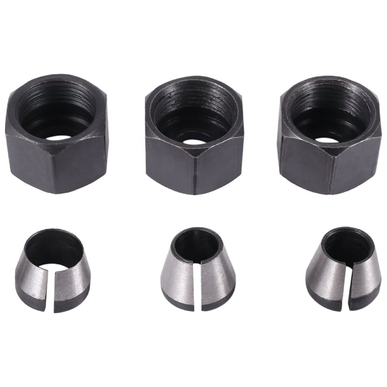 3 Pcs Router Collet Set Chuck Heads Adapter For Drills Engraving