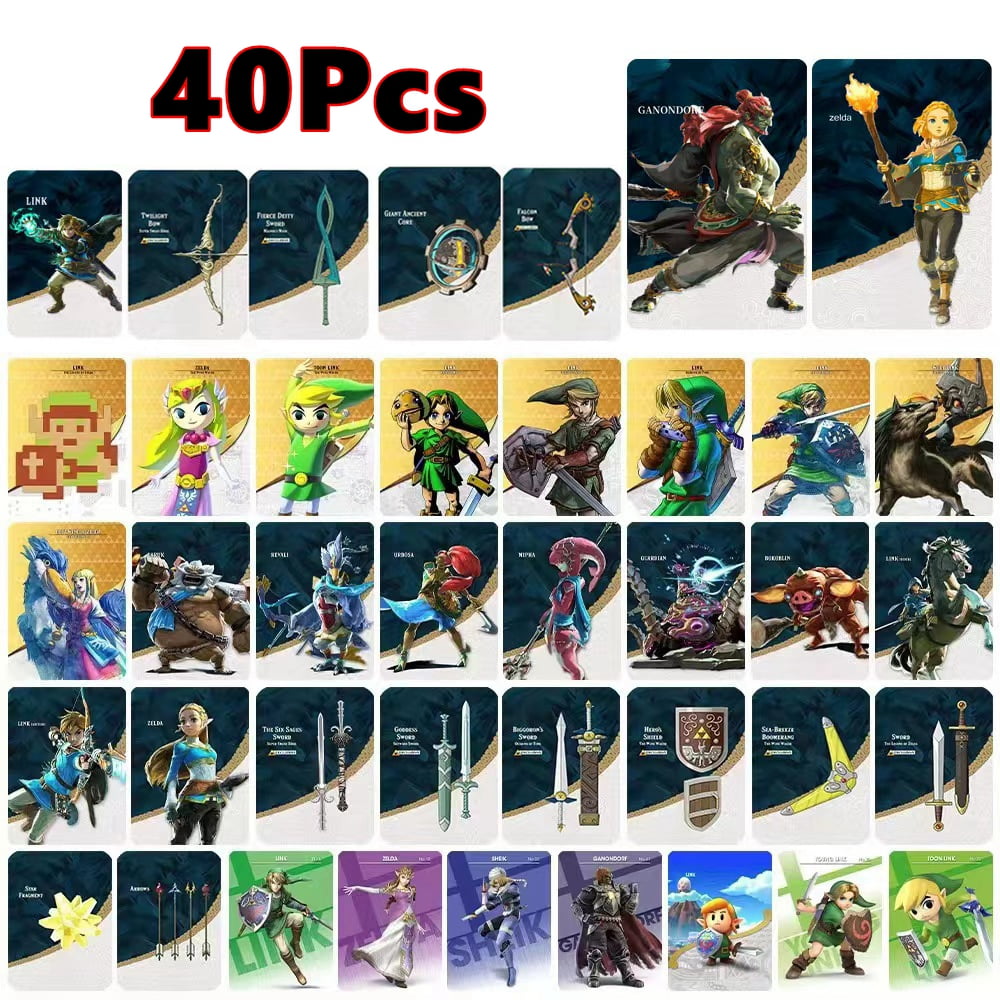 40Pcs Zelda Amiibo Cards Latest GANONDORF Tears Of The Kingdom