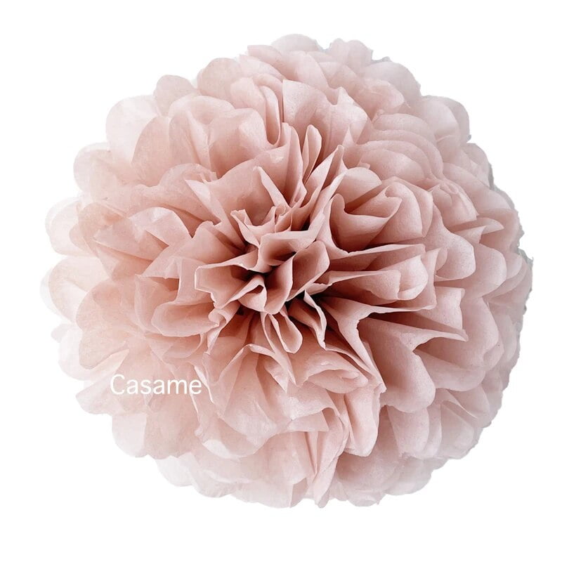 5 Pcs Tissue Paper Pompoms Flower Garland Wedding Decoration DIY Paper