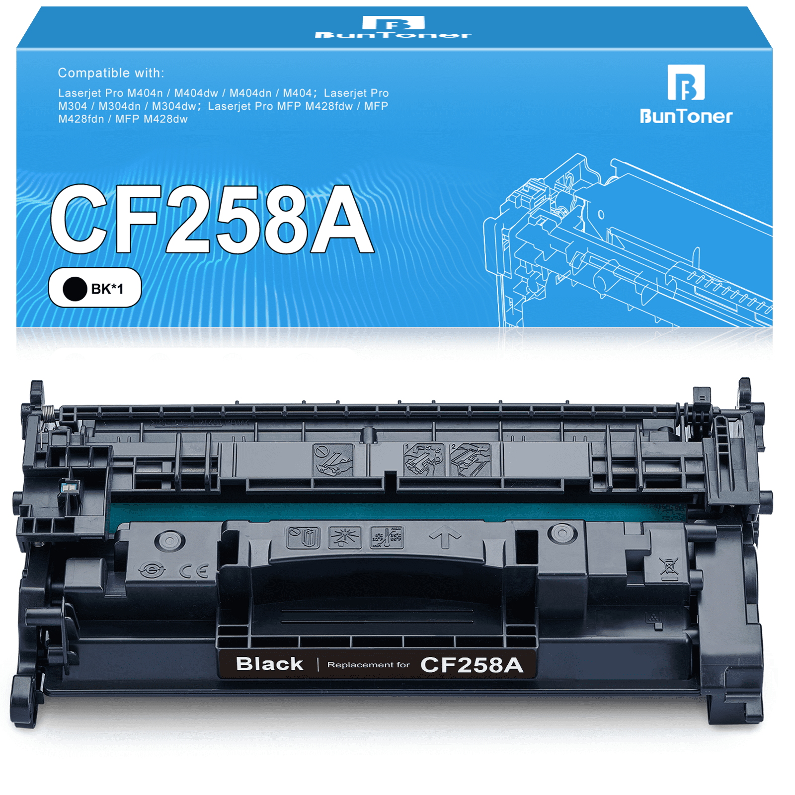 A Cf A Toner Cartridge With Chip For Hp A Cf X X For