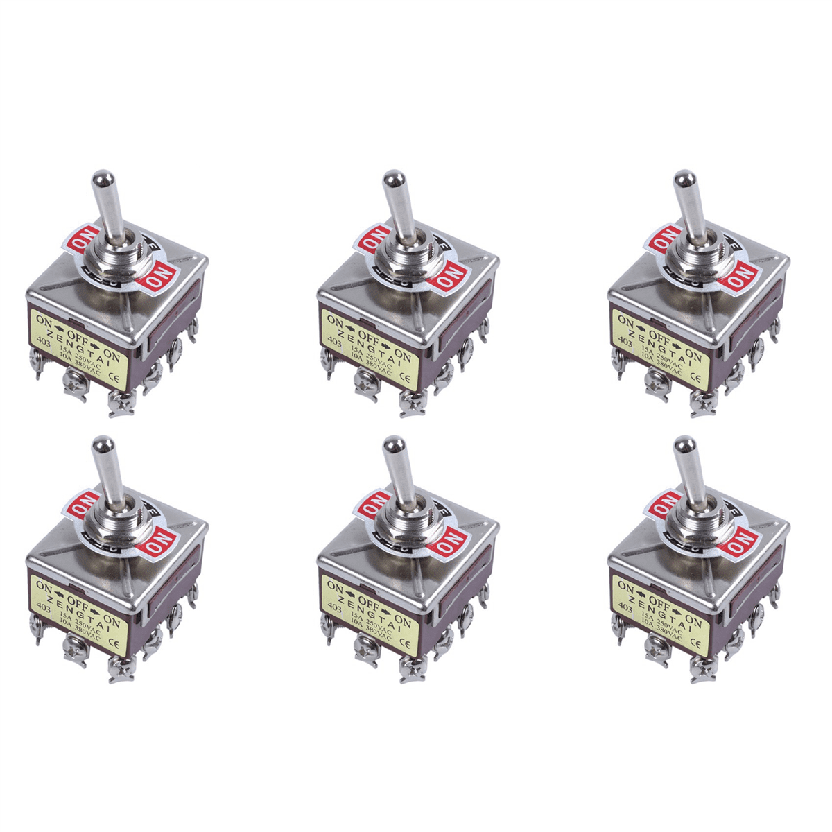 X Ac V A On Off On Positions Pin Latching Toggle Switch Pdt