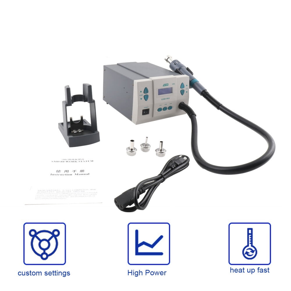 DW Hot Air Rework Station Soldering Heat Gun Digital Display Station