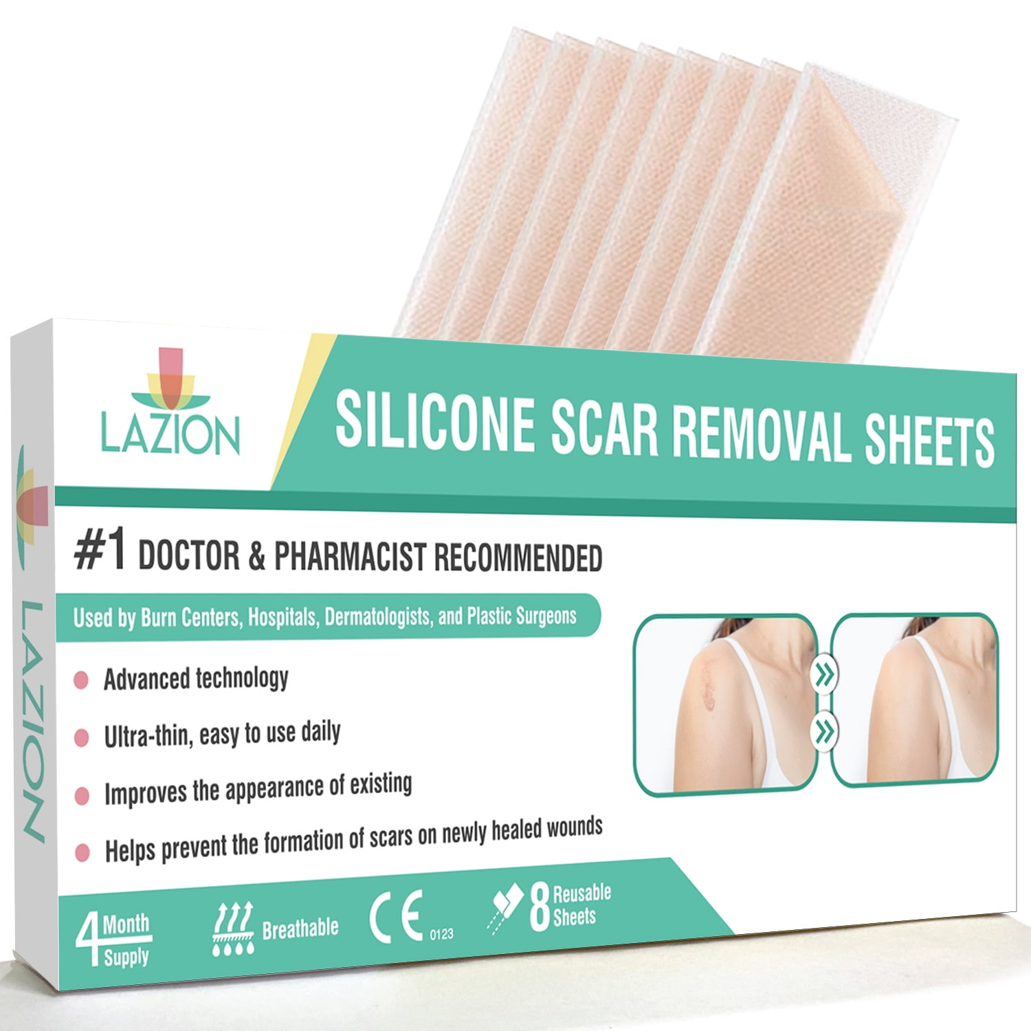 Pcs Silicon Scar Removal Sheets Scar Sheet For Surgery Scars