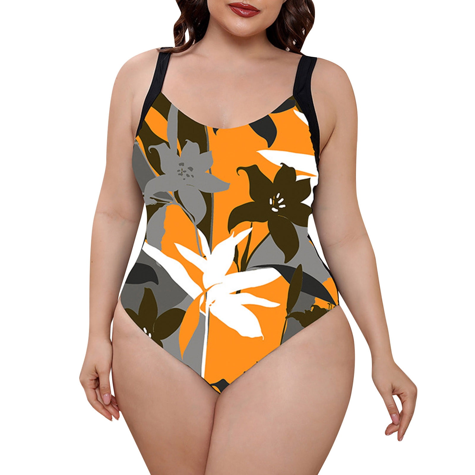 8QIDA Summer Floral Bikini 2024 Summer New Large Size Conservative Hot