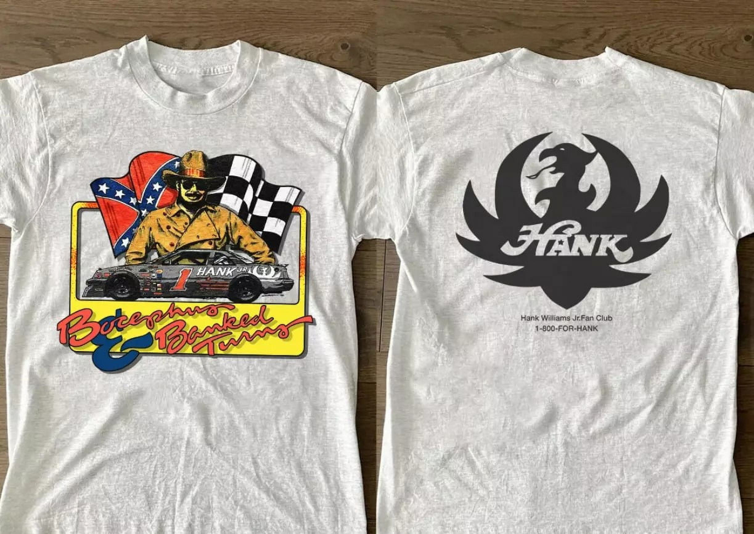 90s Hank Williams Jr Racing T Shirt Hank Williams Jr Bocephus Country