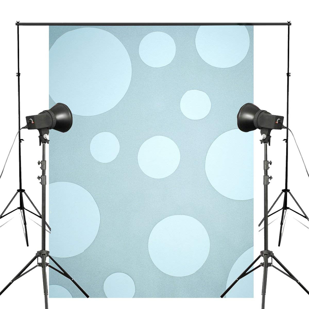 Abphoto Polyester Art Printed Photography Backdrops Blue White Bubble