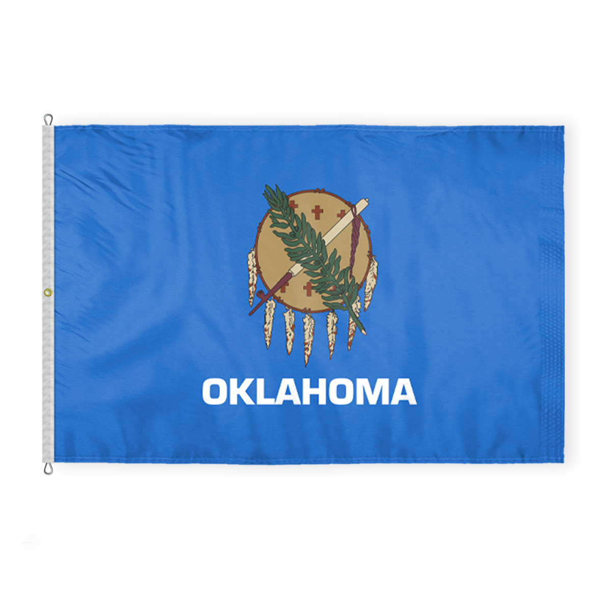 Agas Oklahoma State Flag X Ft Double Sided Reverse Print On Back