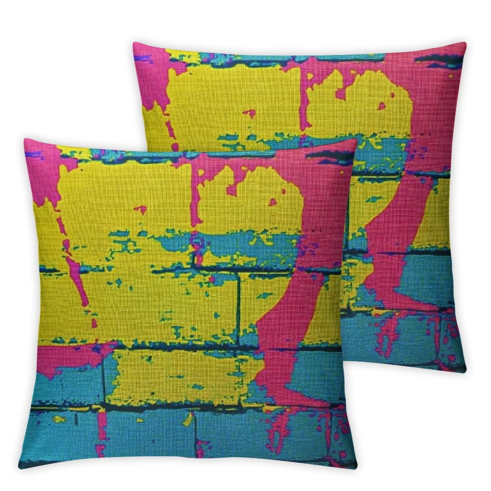 Acheng Abstraction Throw Pillow Cover Graffiti Abstract Beautiful