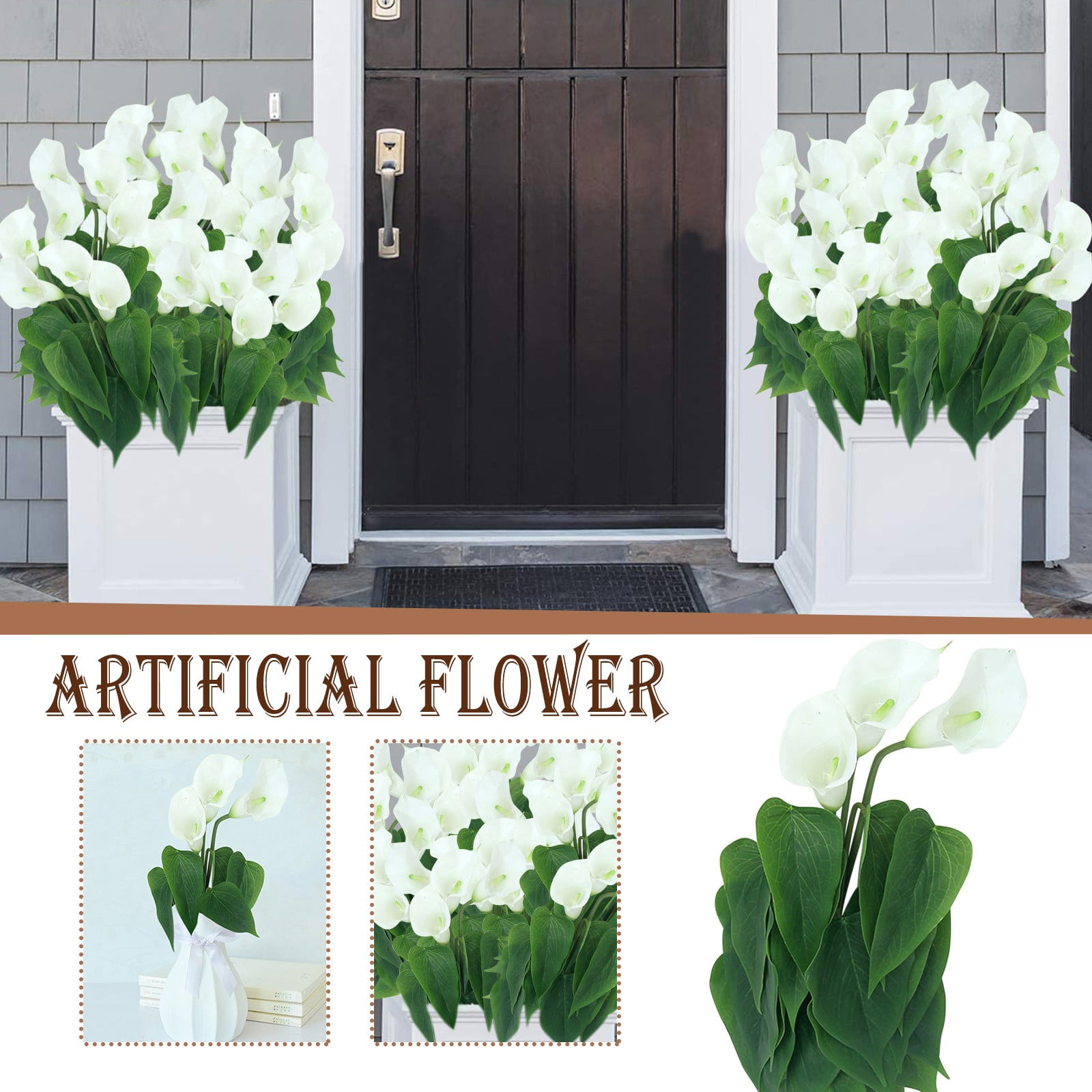 Adyi Walmart Deals For Today Artificial Flowers For Outdoors 21 Calla