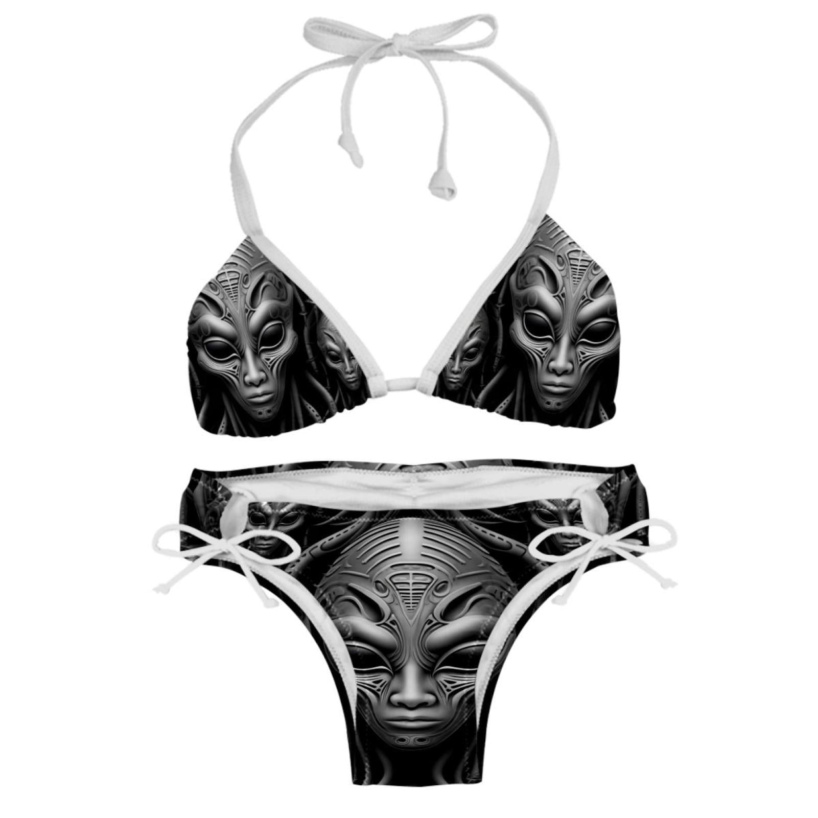 Alien Detachable Sponge Adjustable Strap Bikini Set Two Pack Swimsuits For All Occasions