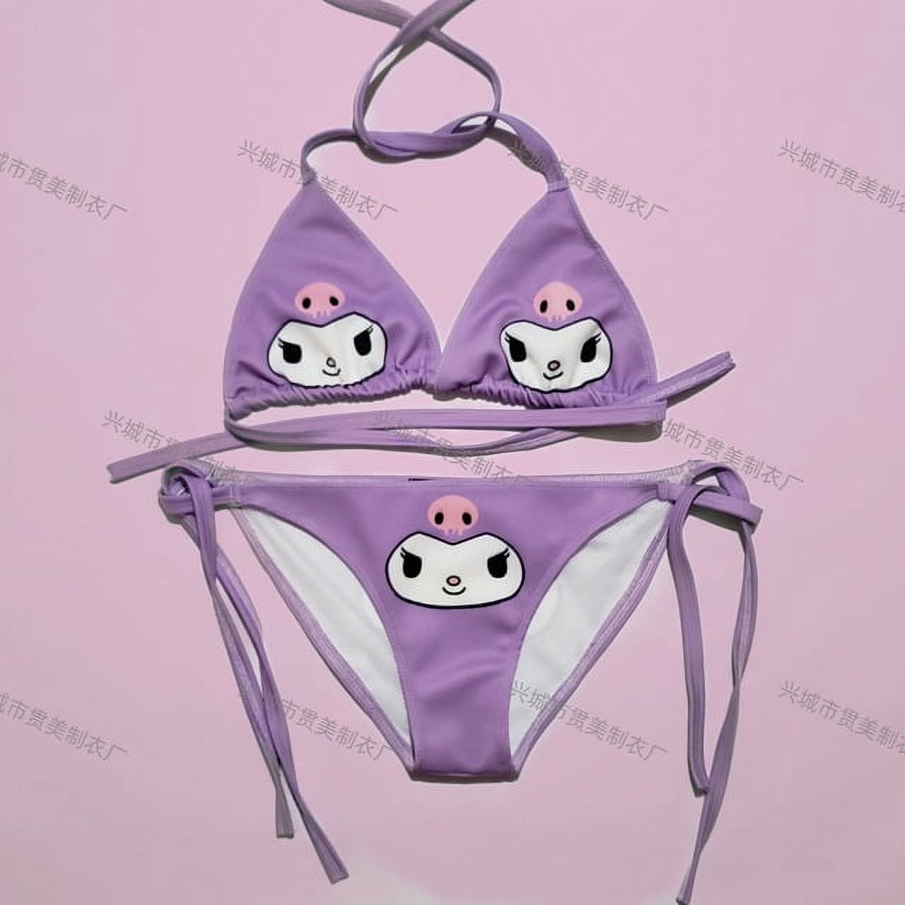 Anime Cinnamoroll My Melody Bikini Swimsuit Sanrioed Kawaii Kuromi Bra