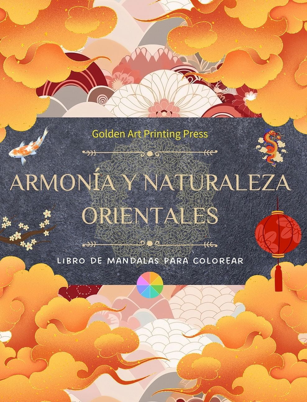 Armonía y naturaleza orientales Libro de colorear 35 mandalas