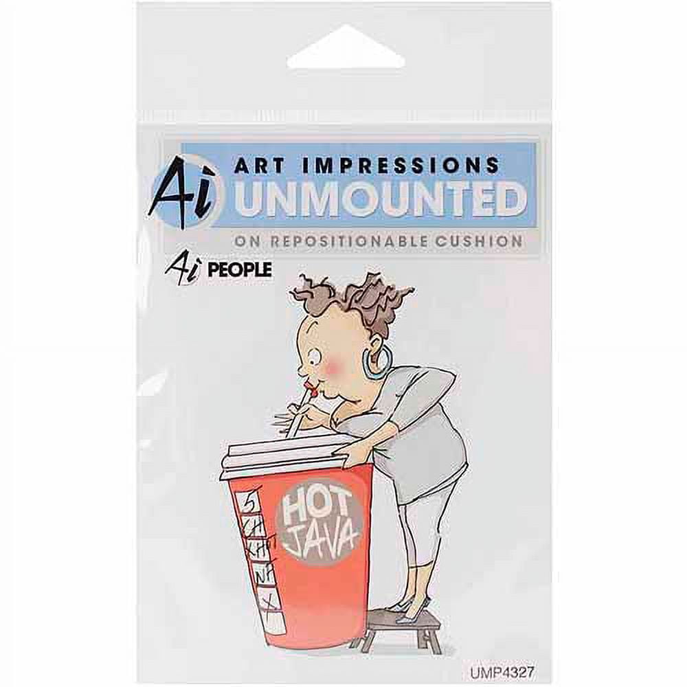 Art Impressions People Collection Cling Rubber Stamp Walmart