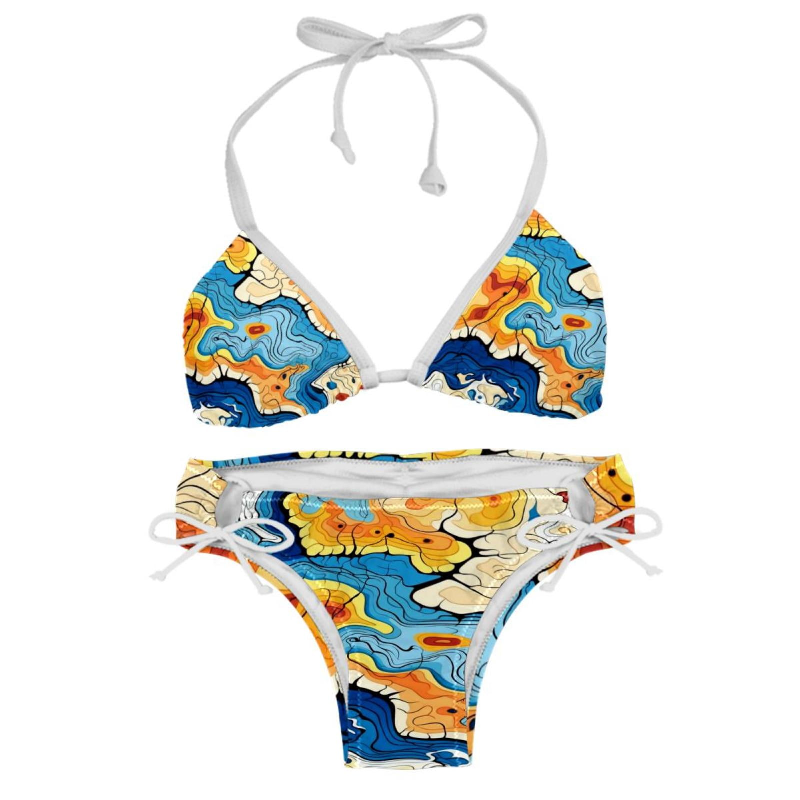 Atlas Adjustable Strap Detachable Sponge Bikini Set Two Pack For