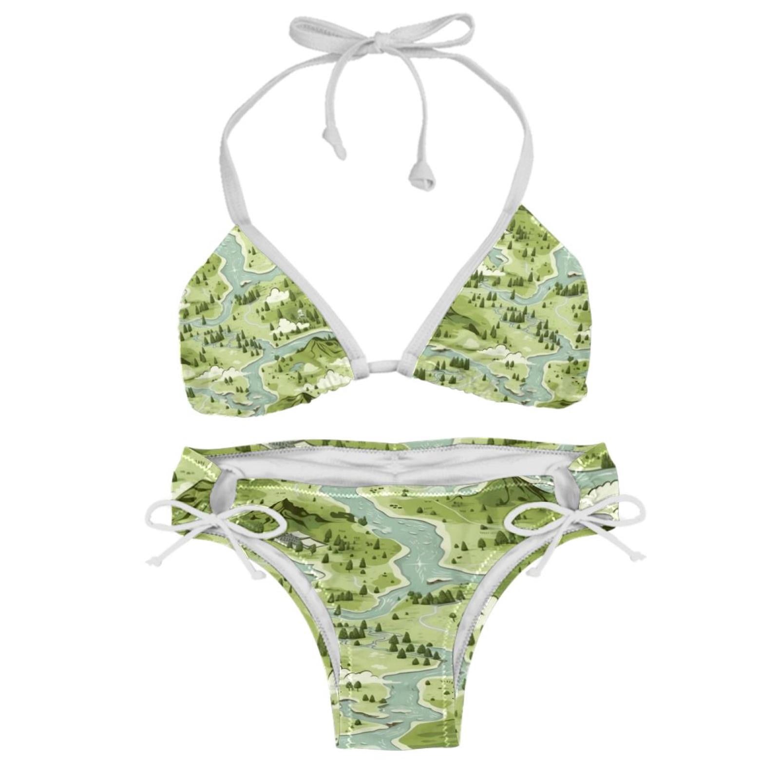 Atlas Adjustable Strap Detachable Sponge Bikini Set Two Pack For