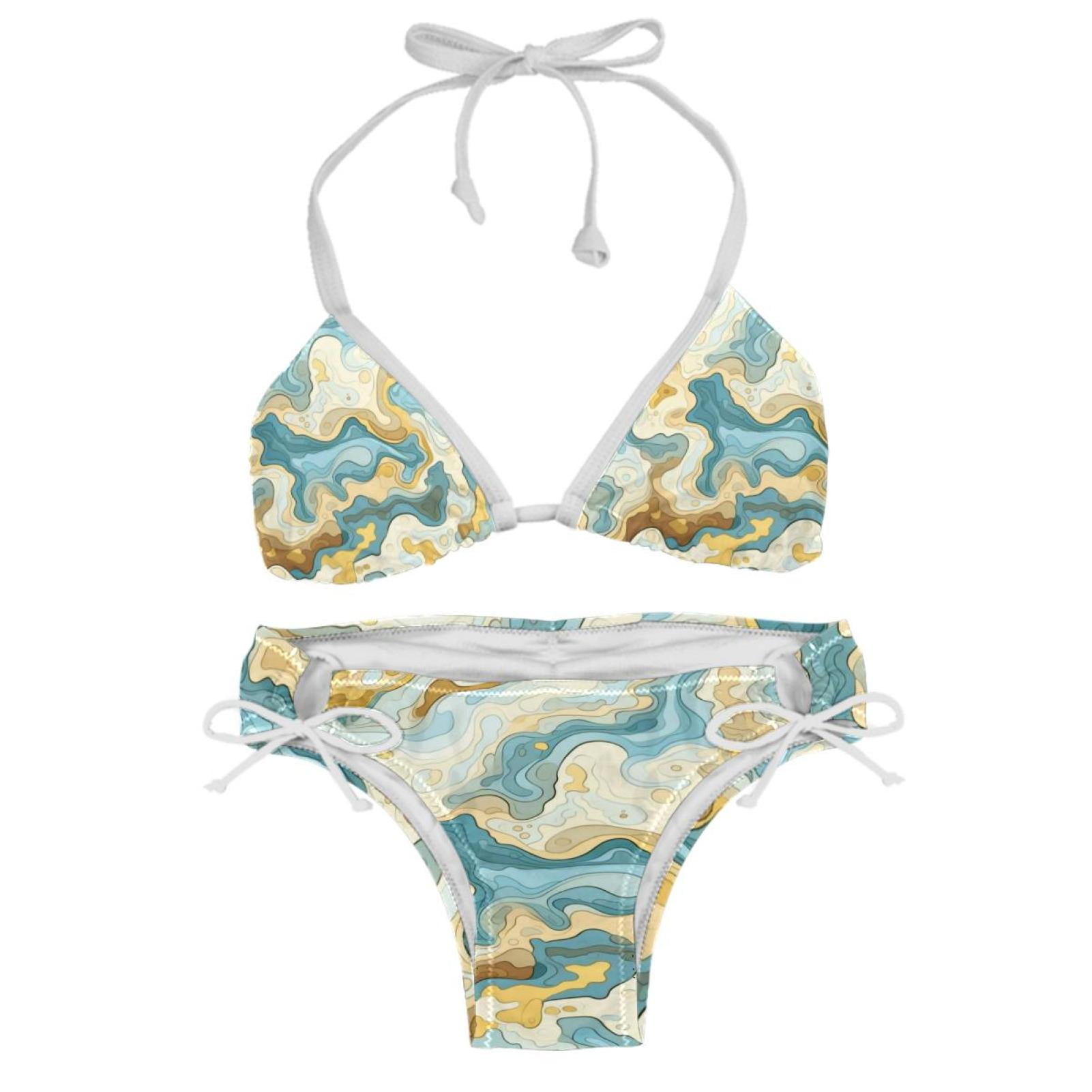 Atlas Bikini Set Swim Suit Detachable Sponge Adjustable Strap Two Pack