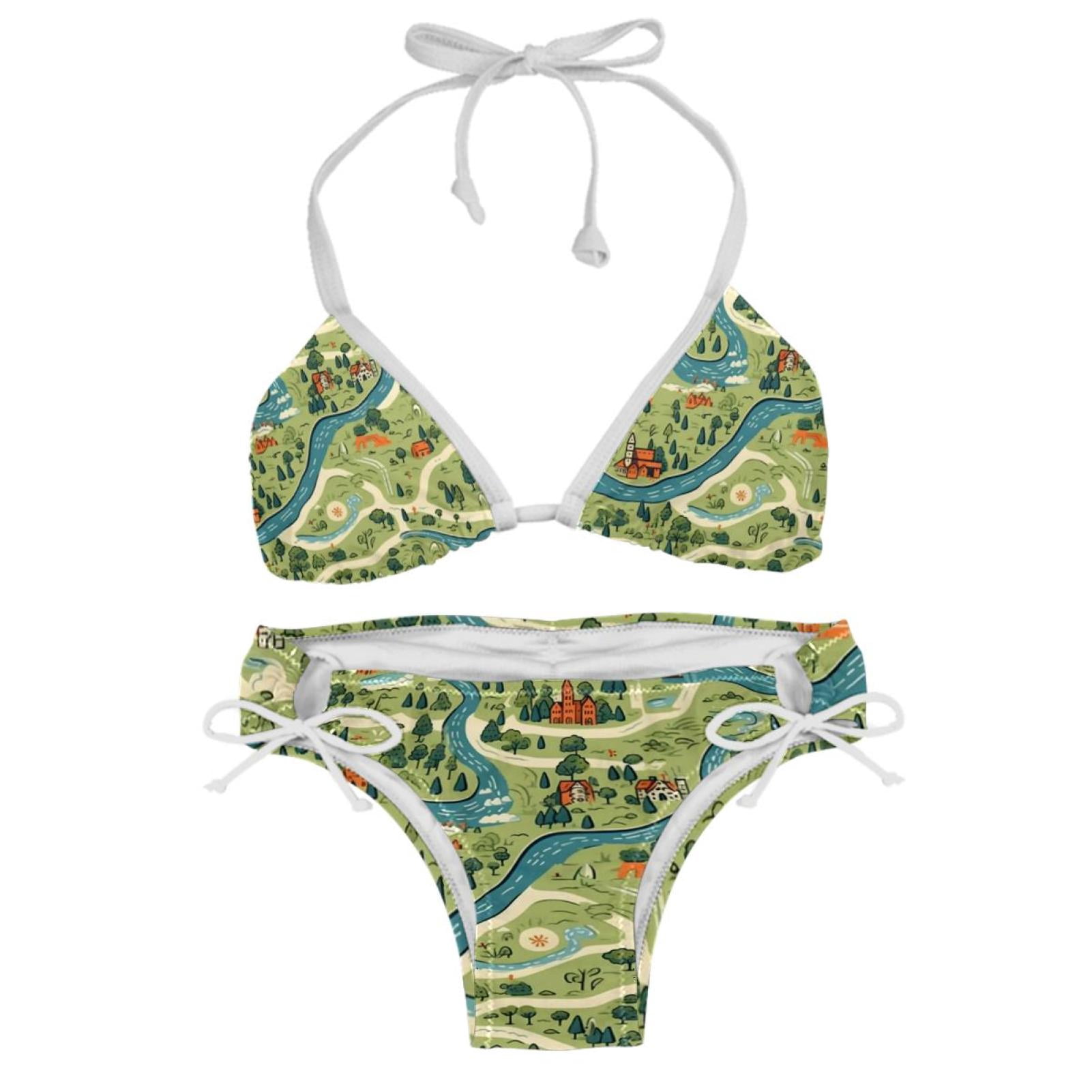 Atlas Bikini Set Swim Suit Detachable Sponge Adjustable Strap Two Pack